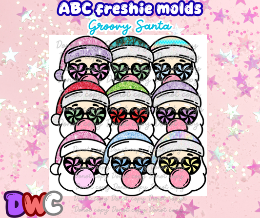 Abc groovy Santa cardstock