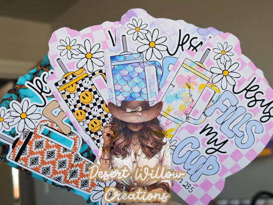 Abc Jesus full my cup cardstock option