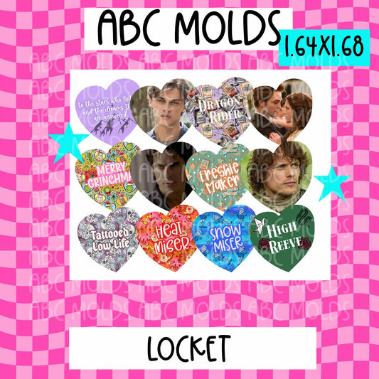 Abc locket cardstock