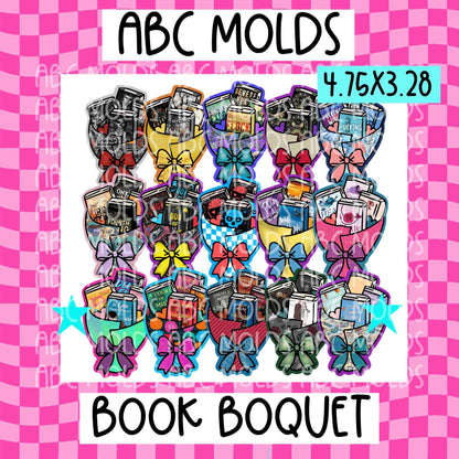 Abc molds book bouquet cardstock
