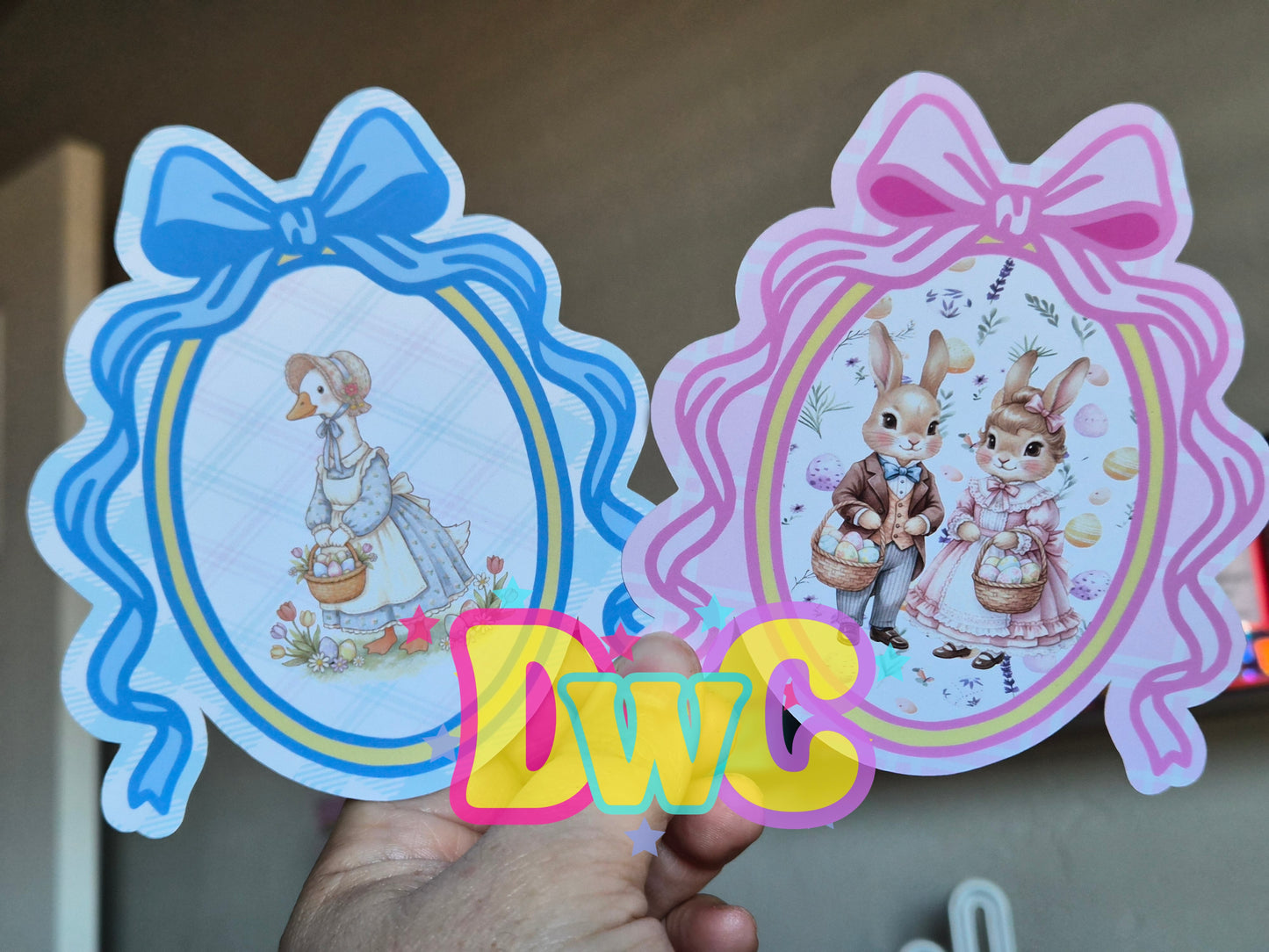 Abc Oval frame cardstock