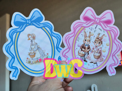 Abc Oval frame cardstock