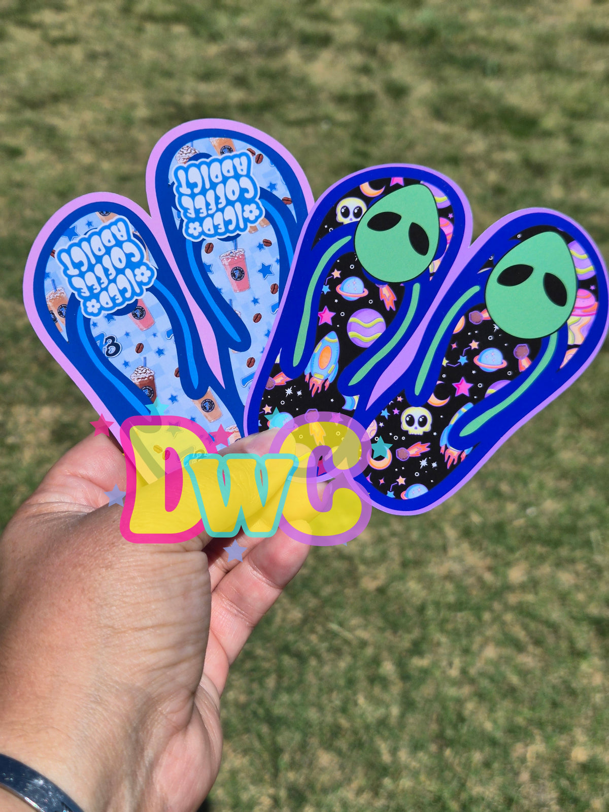 Abc flip flops cardstock