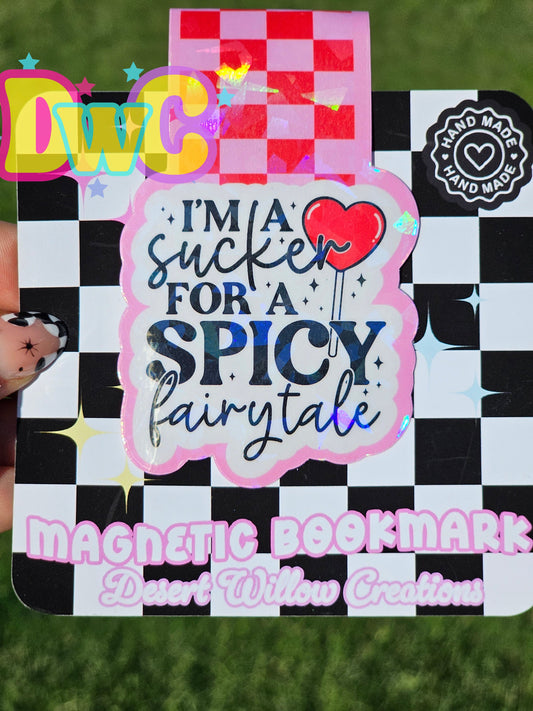 Sucker for spicy magnetic bookmark