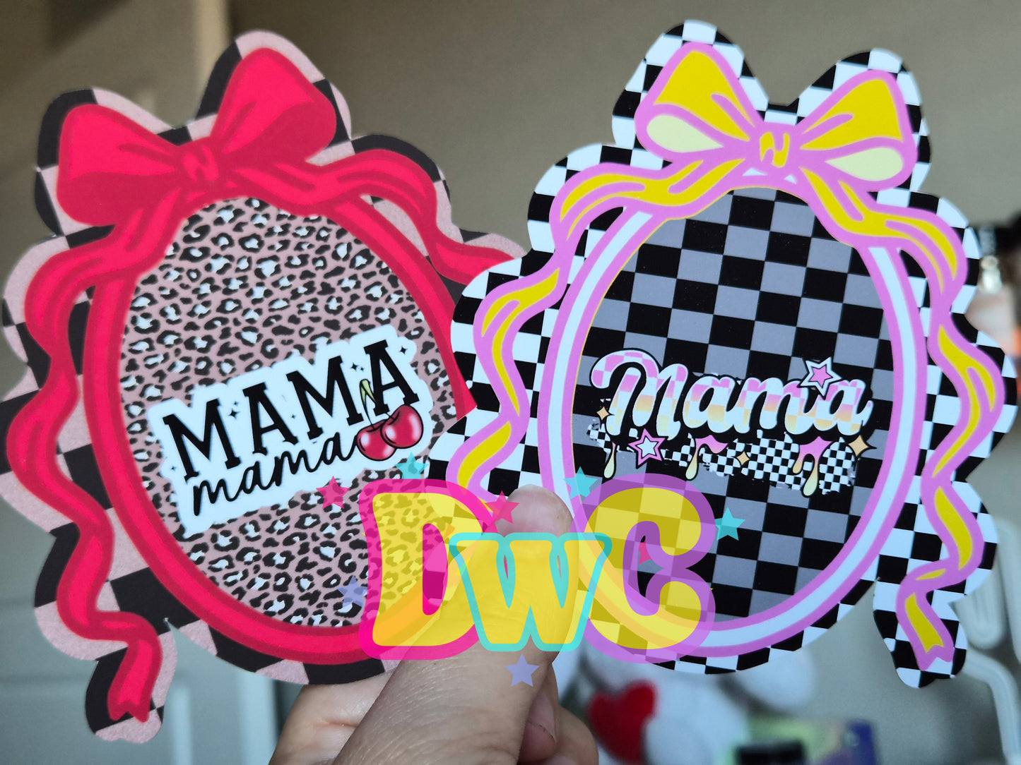 Abc Oval frame cardstock