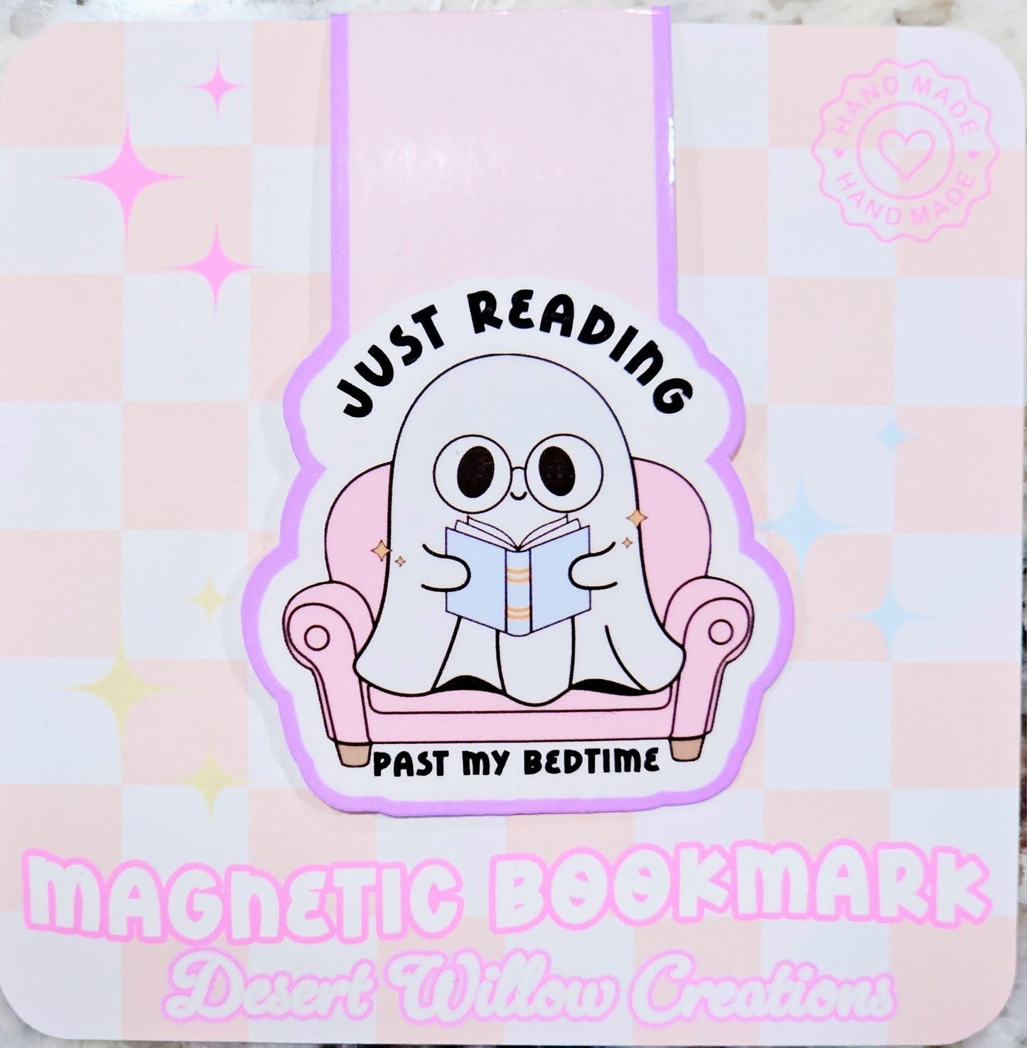 Ghosty magnetic bookmark
