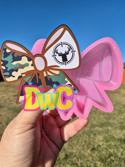 abc football bow  cardstock