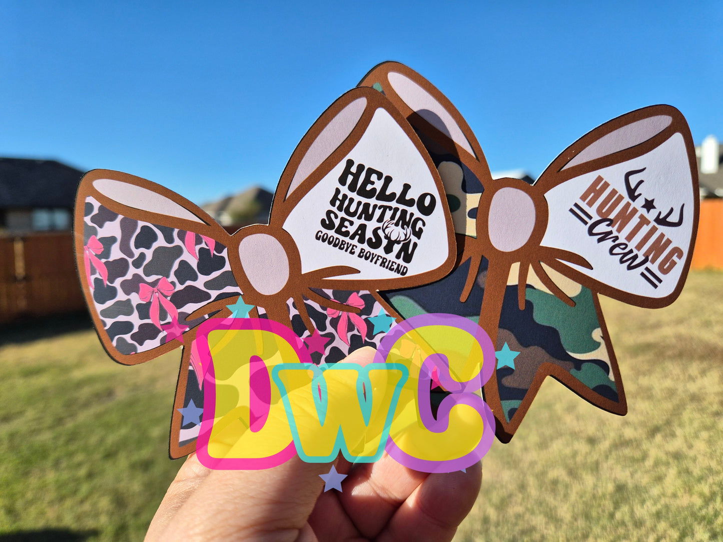 abc football bow  cardstock