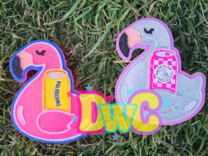Abc flamingo floaty cardstock