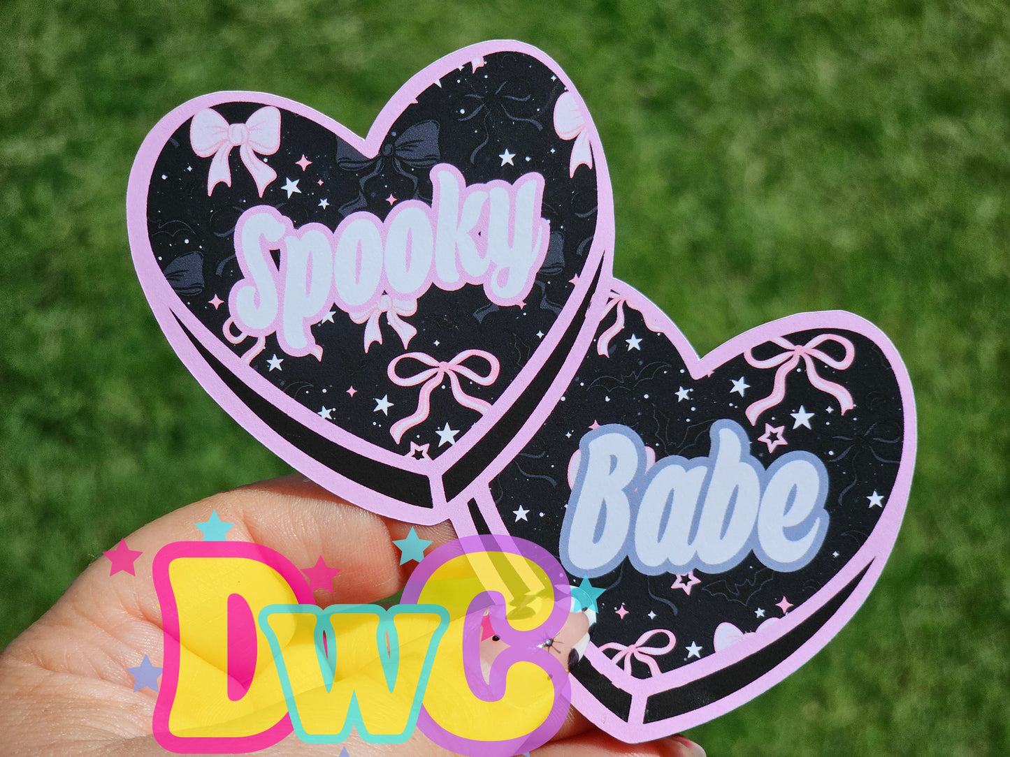 Abc Buy me books tell me I'm pretty  double heart cardstock