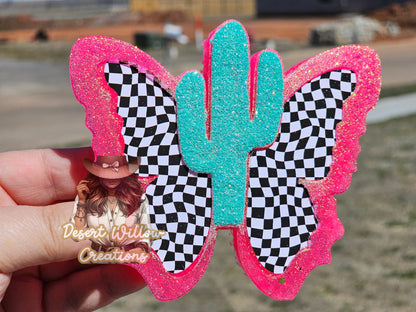 Bossy boots cactus butterfly cardstock