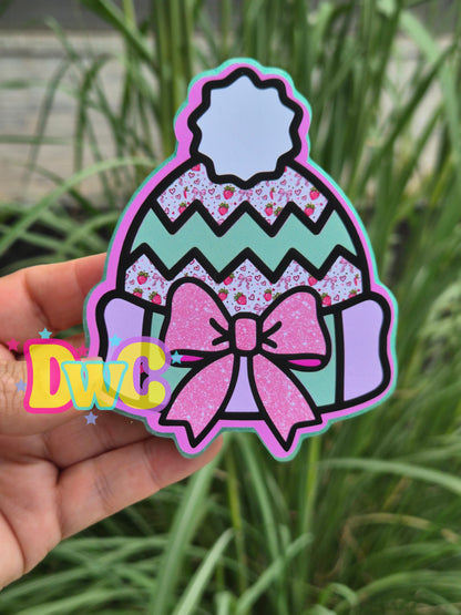 Abc freshies molds winter hat cardstock