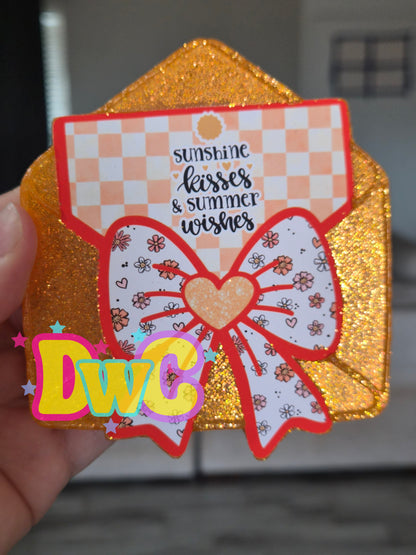 Abc Envelope with bow cardstock