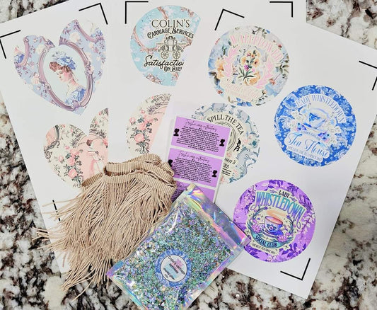 Bridgerton bundle (you choose the shape) cardstock.