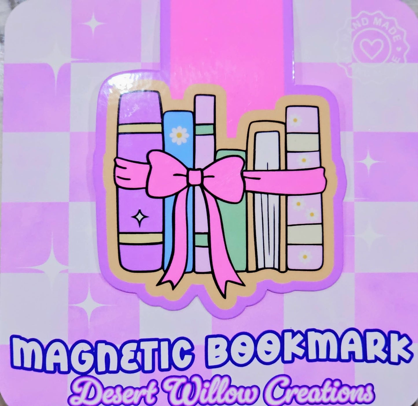 Cute book magnetic bookmark