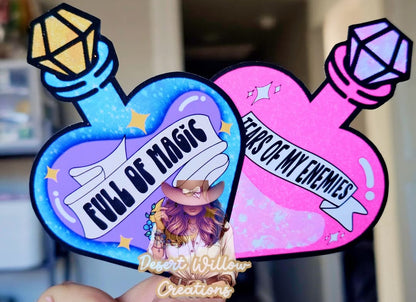 Abc heart potion bottle cardstock