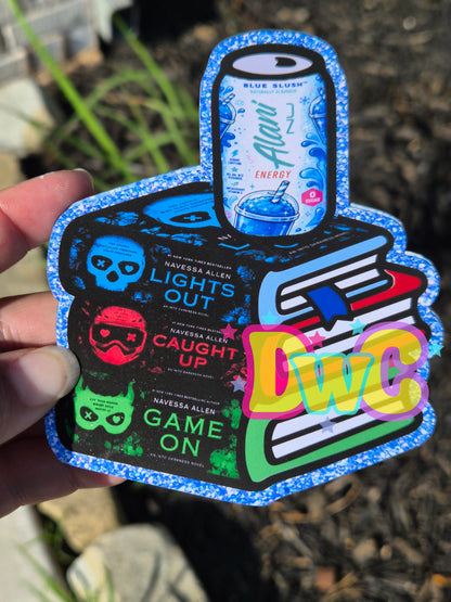 ABC drink an spicy books cardstock