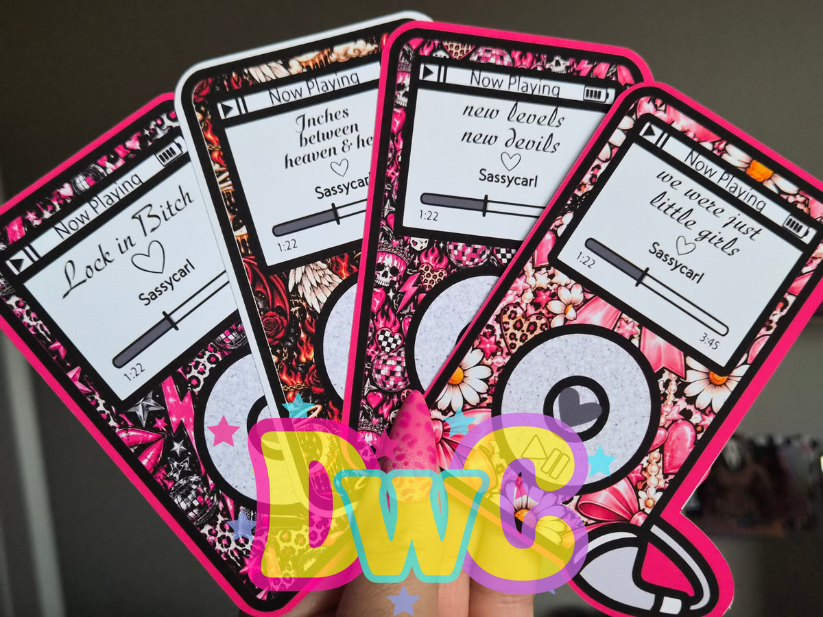 Abc iPod cardstock
