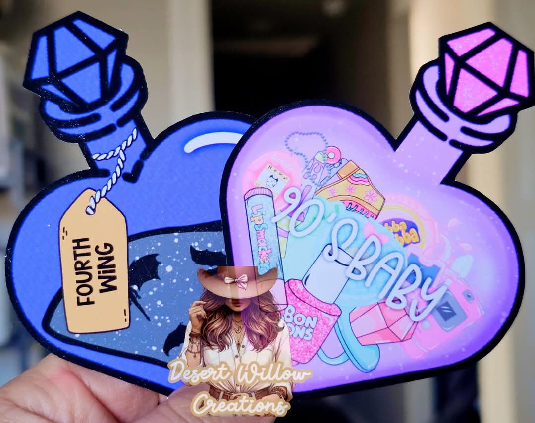 Abc heart potion bottle cardstock