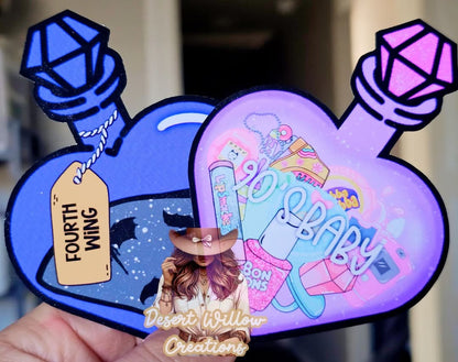 Abc heart potion bottle cardstock