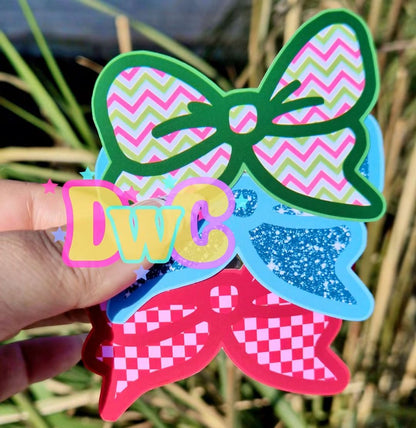 Abc goose head with bow cardstock