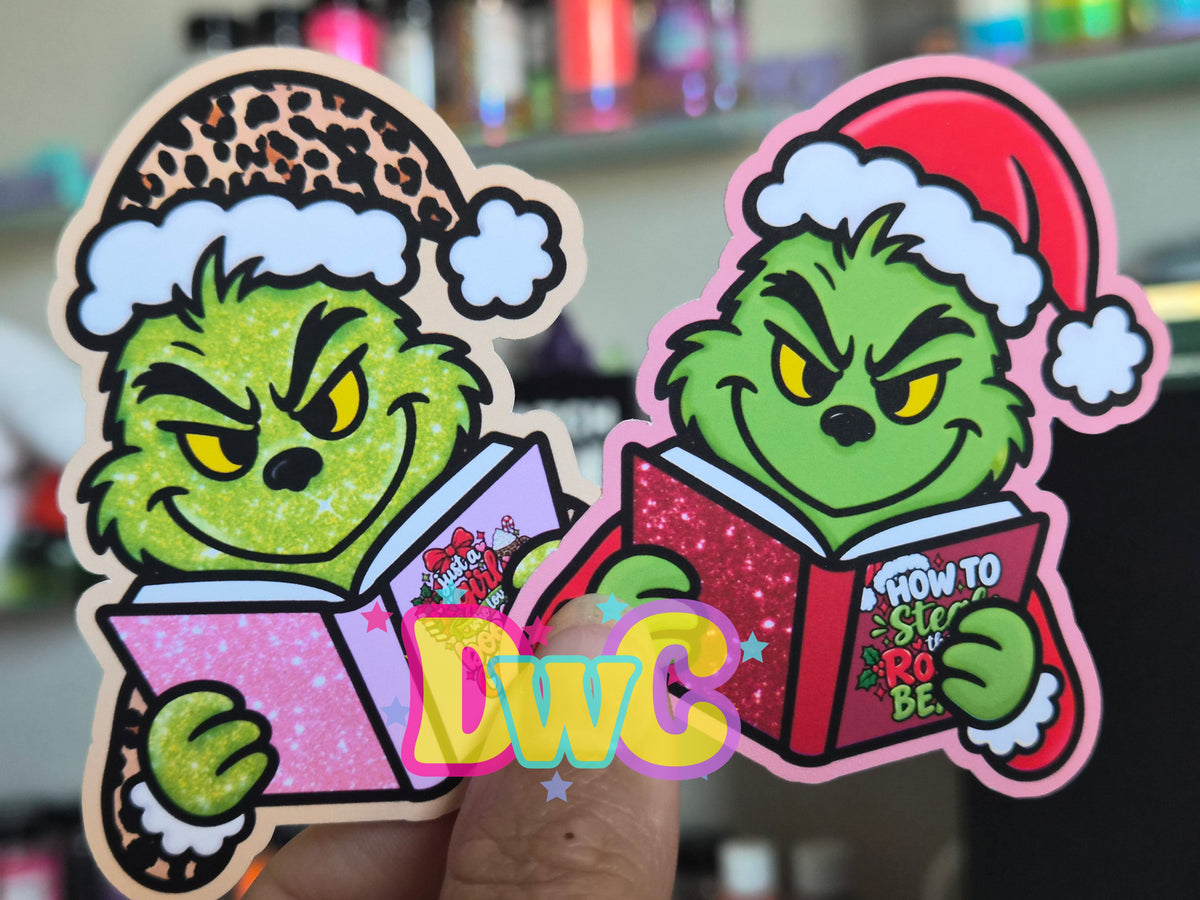 Abc freshie molds Reading Green man cardstock