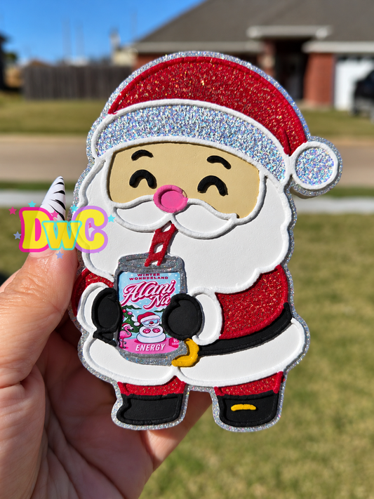 Sunshine scent Santa with can cardstock