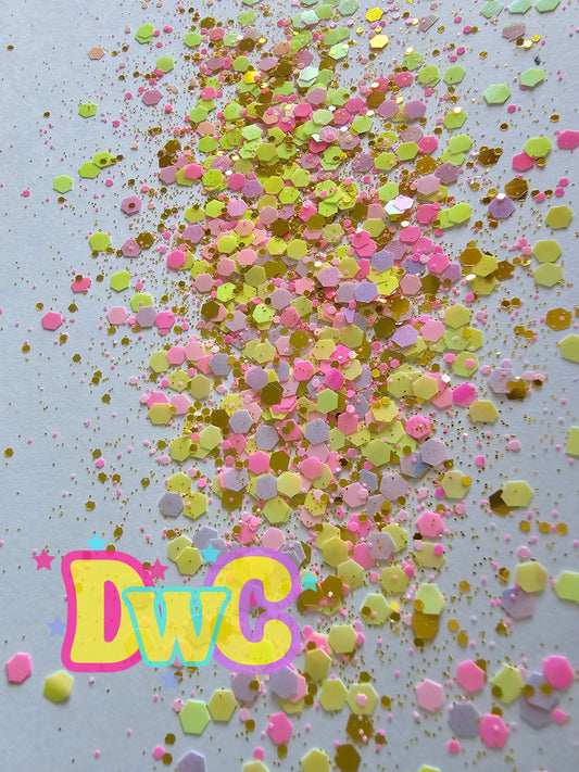 Pink lemonade chunky glitter 1 oZ