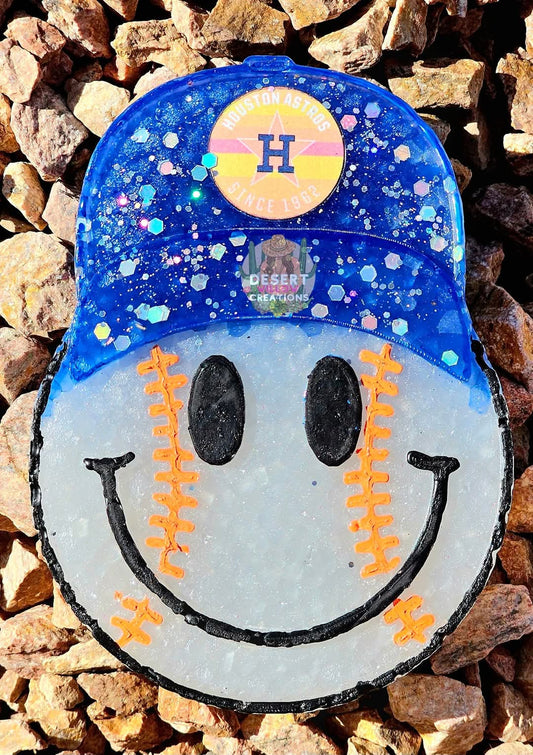 Glitz n glam baseball smiley cardstock