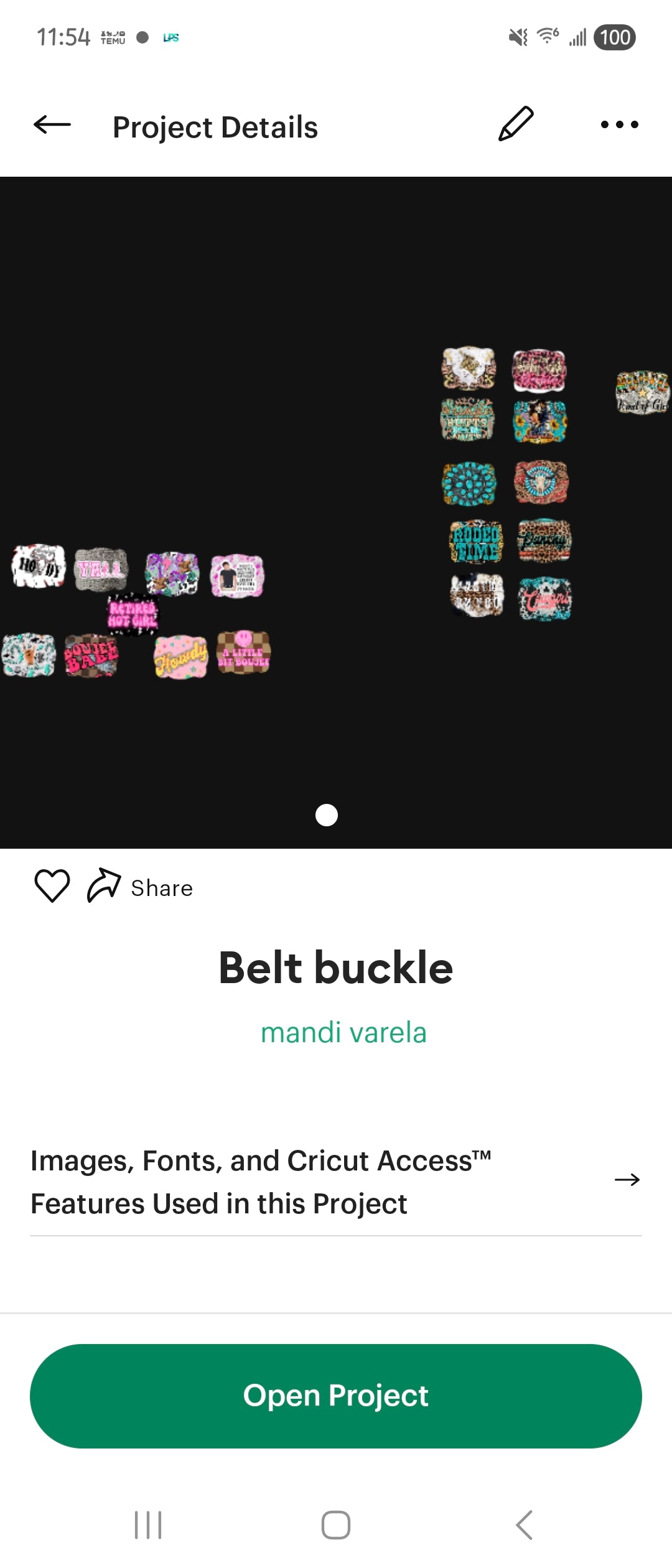 Ramblin belt buckle